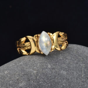 Moonstone, ring, Sterling silver 925