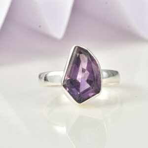 Amethyst, Ring, Sterling silver 925