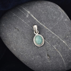 Amazonite, Pendant, sterling silver 925