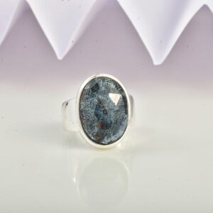 Moss Kyanite, Ring, Sterling silver 925