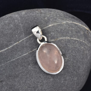 Rose Quartz, Pendant, Sterling silver 925