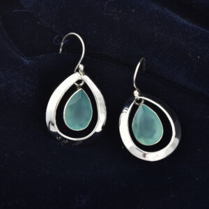 Aqua Calcy, Earring, Sterling silver 925