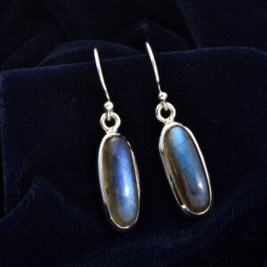 Labradorite, Earring, Sterling silver 925