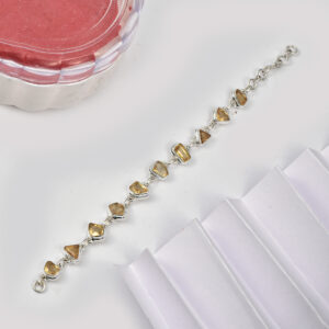 Citrine,Bracelet, Sterling silver 925