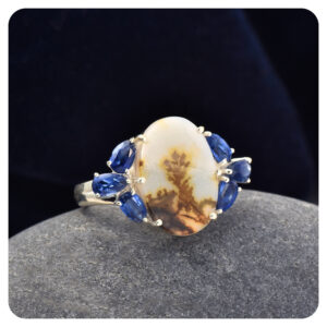 ScenicAgate-Kyanite, Ring, Sterling silver 925
