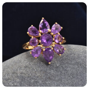 Amethyst, Ring, Sterling silver 925